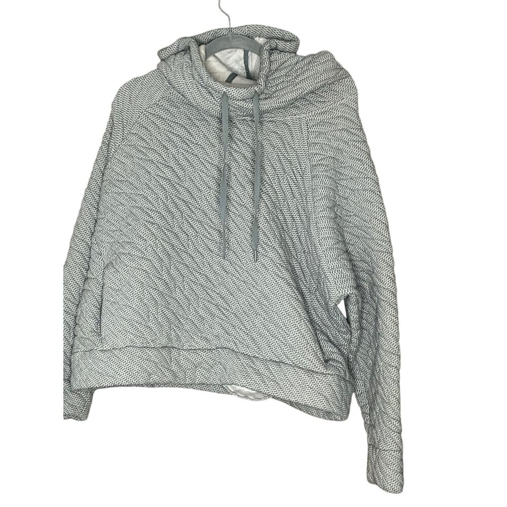GapFit Quilted Jacquard Funnel-Neck / Hoodie Pullover sz XXL